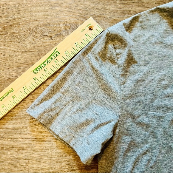 Tailored Recreation Basic Short Sleeve T in Gray Sz Large Cotton Spandex Crew - Picture 6 of 7